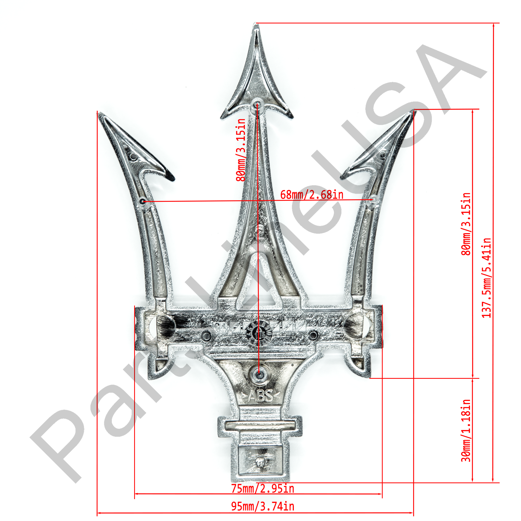 Genuine Maserati GranCabrio GranTurismo Trident Grille Emblem